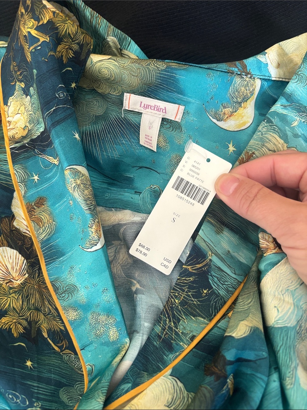 NWT Lyrebird Neela Pajama Top in LB Silky - Picture 4 of 6